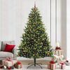 vidaXL Artificial Hinged Christmas Tree 300 LEDs Green 240 cm