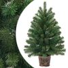 vidaXL Artificial Christmas Tree Green 75 cm PVC, PE and steel