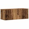 vidaXL Wall Mounted TV cabinets 3 pcs Old Wood Engineered Wood