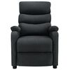 vidaXL Recliner Chair Dark Grey Fabric