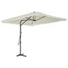 vidaXL Garden Parasol with Steel Pole 250x250 cm Sand