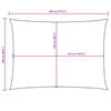 vidaXL Sunshade Sail Oxford Fabric Rectangular 2.5x4.5 m Cream