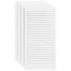 vidaXL Cabinet Doors Louvred Design 4 pcs White 99.3x49.4 cm Solid Wood Pine