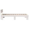 vidaXL Bed Frame with Headboard White 80 x 200 cm Solid Pine Wood