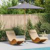 vidaXL Garden Parasol Dark Grey &Oslash; 270 x 260 cm Bamboo