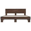 vidaXL Bed Frame without Mattress Brown Oak 160x200 cm