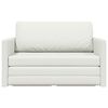 vidaXL Folding Sofa Bed White 124 x 71 x 78 cm PVC