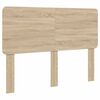 vidaXL Bed Frame with Headboard Sonoma 160 x 200 cm Solid Pine Wood