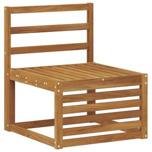 vidaXL Outdoor Middle Sofa Solid Acacia Wood Natural 59 x 63 x 73 cm