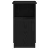 vidaXL Side Table Black Oak 36 x 30 x 56 cm Engineered Wood
