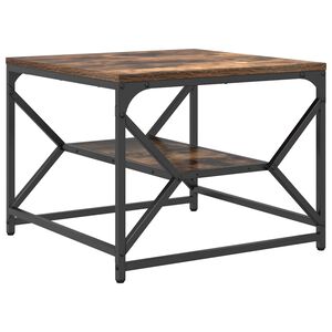 vidaXL Coffee Table Smoked Oak 51 x 50 x 40 cm