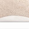 vidaXL Anti-slip Shaggy Rug Cream 90 x 90 cm PP