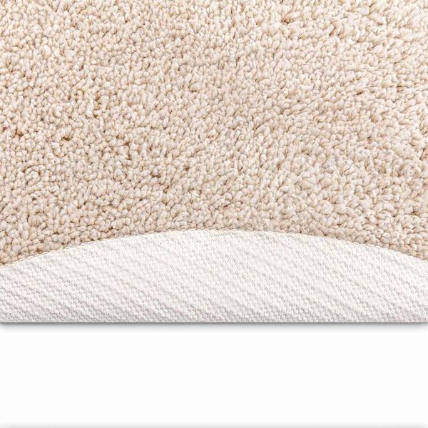 vidaXL Anti-slip Shaggy Rug Cream 90 x 90 cm PP