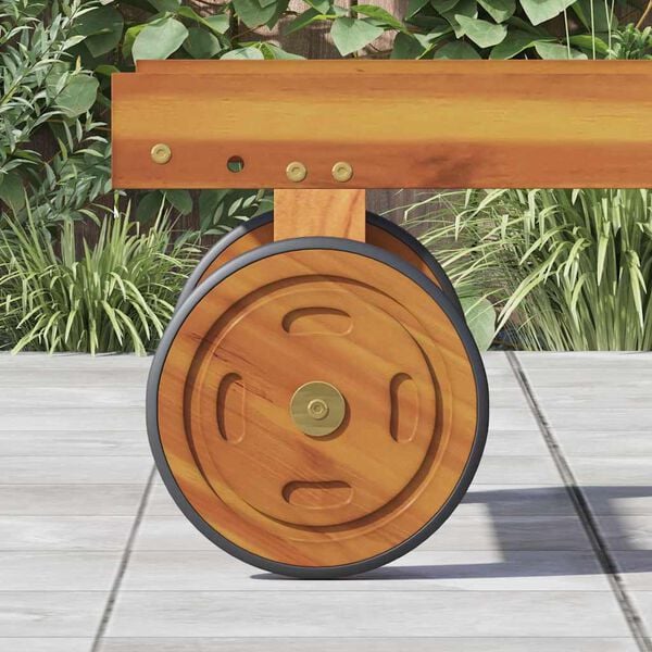 vidaXL Replacement Wheels Brown Solid Acacia wood