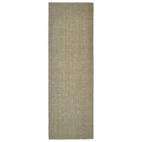 vidaXL Sisal Rug for Scratching Post Taupe 66x200 cm