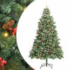 vidaXL Artificial Christmas Tree Green 240 cm PVC and Metal