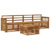 vidaXL Outdoor Sofa Set 5 pcs Natural Solid Acacia Wood