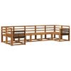 vidaXL Outdoor Sofa Set 7 pcs Natural Solid Acacia Wood