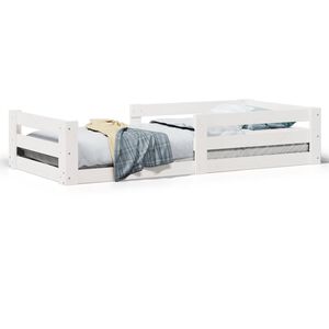 vidaXL Bed Frame without Mattress White 80x200 cm Solid Wood Pine