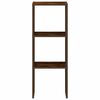 vidaXL Bookcase Stackable Smoked Oak 30x30x80 cm Engineered Wood