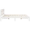 vidaXL Bed Frame White 160 x 200 cm Solid Pine Wood