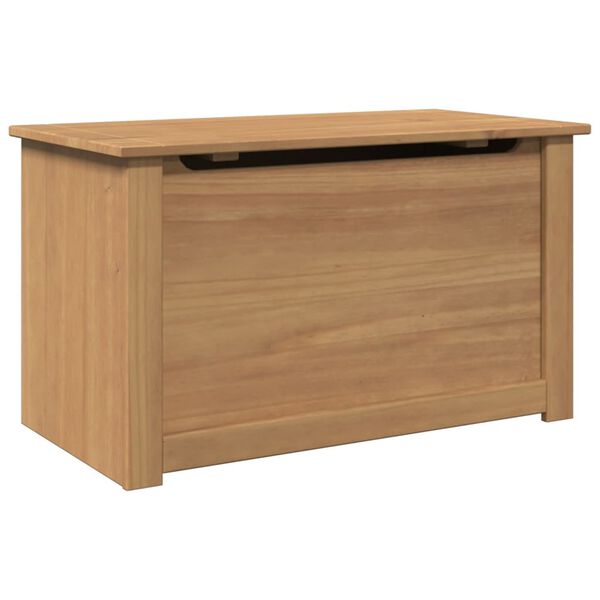 vidaXL Storage Chest with Lid PANAMA 79x42x46 cm Solid Wood Pine