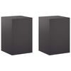 vidaXL Plant Stand 2 pcs Black 40 x 40 x 60 cm Steel