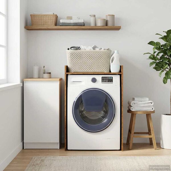 vidaXL Wash Machine Cabinet Old Wood 67.5 x 48 x 97 cm Engineered wood