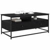 vidaXL Coffee Table Black Oak 100 x 51 x 45 cm Engineered Wood