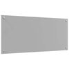 vidaXL Kitchen Backsplash Light Grey 90 x 40 cm Tempered Glass