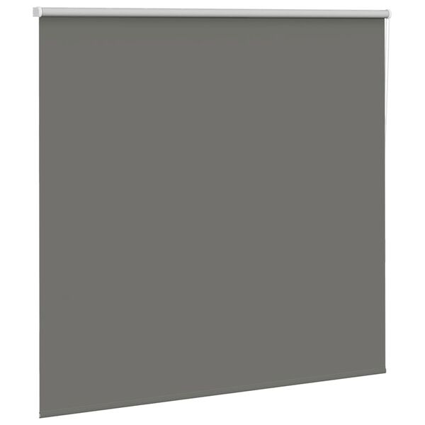 vidaXL Roller Blind Blackout Grey 165x130 cm Fabric Width 161.6 cm Polyester
