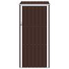 vidaXL Garden Shed Brown 87x98x159 cm Galvanised Steel