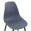 vidaXL Dining Chairs 2 pcs Grey PP