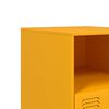 vidaXL Bedside Cabinets 2 pcs Mustard Yellow 34.5x39x44 cm Steel