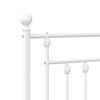 vidaXL Metal Headboard White 100 cm