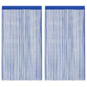 vidaXL String Curtains 2 pcs 100x250 cm Blue