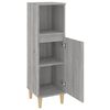 vidaXL Bathroom Cabinet Grey Sonoma 30x30x100 cm Engineered Wood