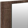 vidaXL LED Bathroom Mirror Cabinet Brown Oak 100x12x45 cm