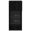 vidaXL Wall-mounted TV Cabinet Black Oak 40.5 x 30 x 90 cm