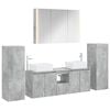 vidaXL Bathroom Furniture Set 6 pcs Concrete Grey