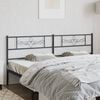 vidaXL Metal Replace Headboard Black 180 cm