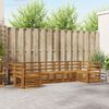 vidaXL Sofa Sets 7 pcs Natural Solid Acacia Wood