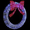 vidaXL Wreath with 150 LEDs Blue 120 cm Acrylic