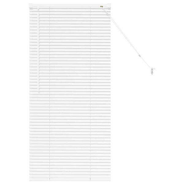 vidaXL Venetian Blinds Height Adjustable White 130 x 65 cm Aluminium