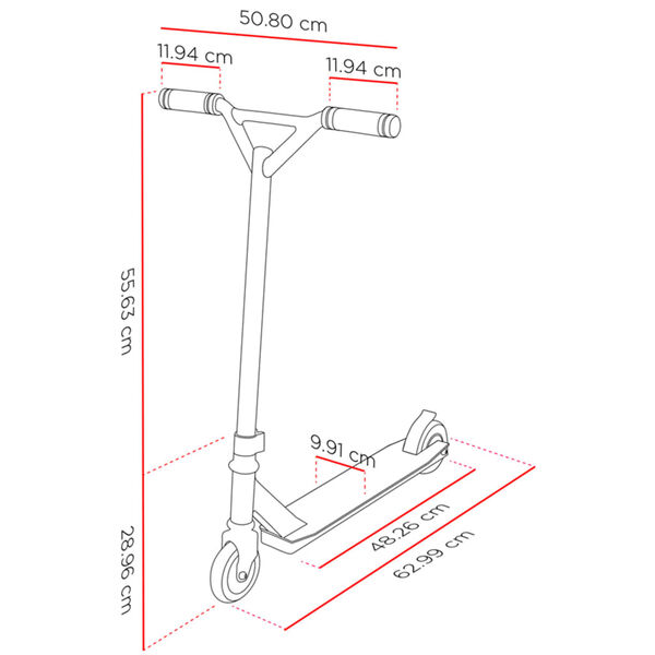 Street Surfing Stunt Scooter Torpedo Black Core