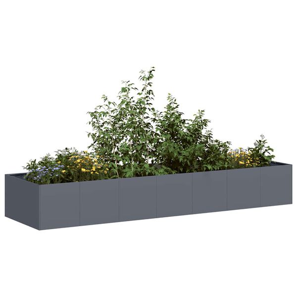 vidaXL Planter Anthracite 280x80x40 cm Steel
