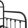 vidaXL Daybed Frame Black 75 x 190 cm Powder-Coated Steel