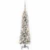 vidaXL Artificial Christmas Tree with 150 LEDs with Stand White 120 cm