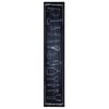 vidaXL Kitchen Rug Black 300 x 60 cm Velvet