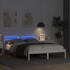 vidaXL Bed Frame with Headboard White 120 x 200 cm Solid Pine Wood